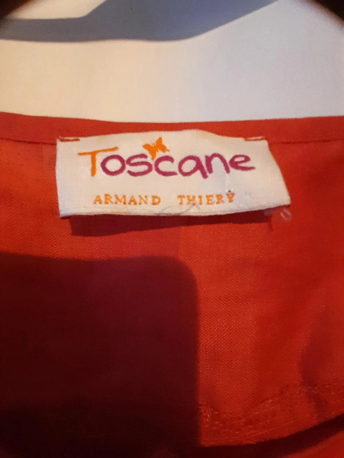 Blouse, chemisier van 100% linnen, kleur Rood, Maat 50, Merk Armand Thiery – photo 6